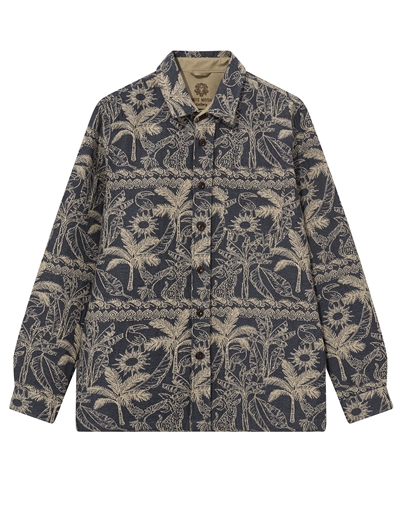 Mos Mosh Gallery - MMGDavid Garden Overshirt - Salute Navy